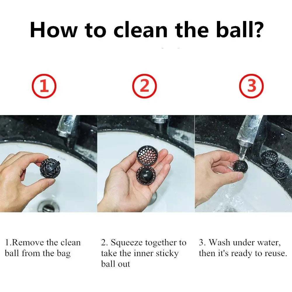 Backpack and bag cleaning balls